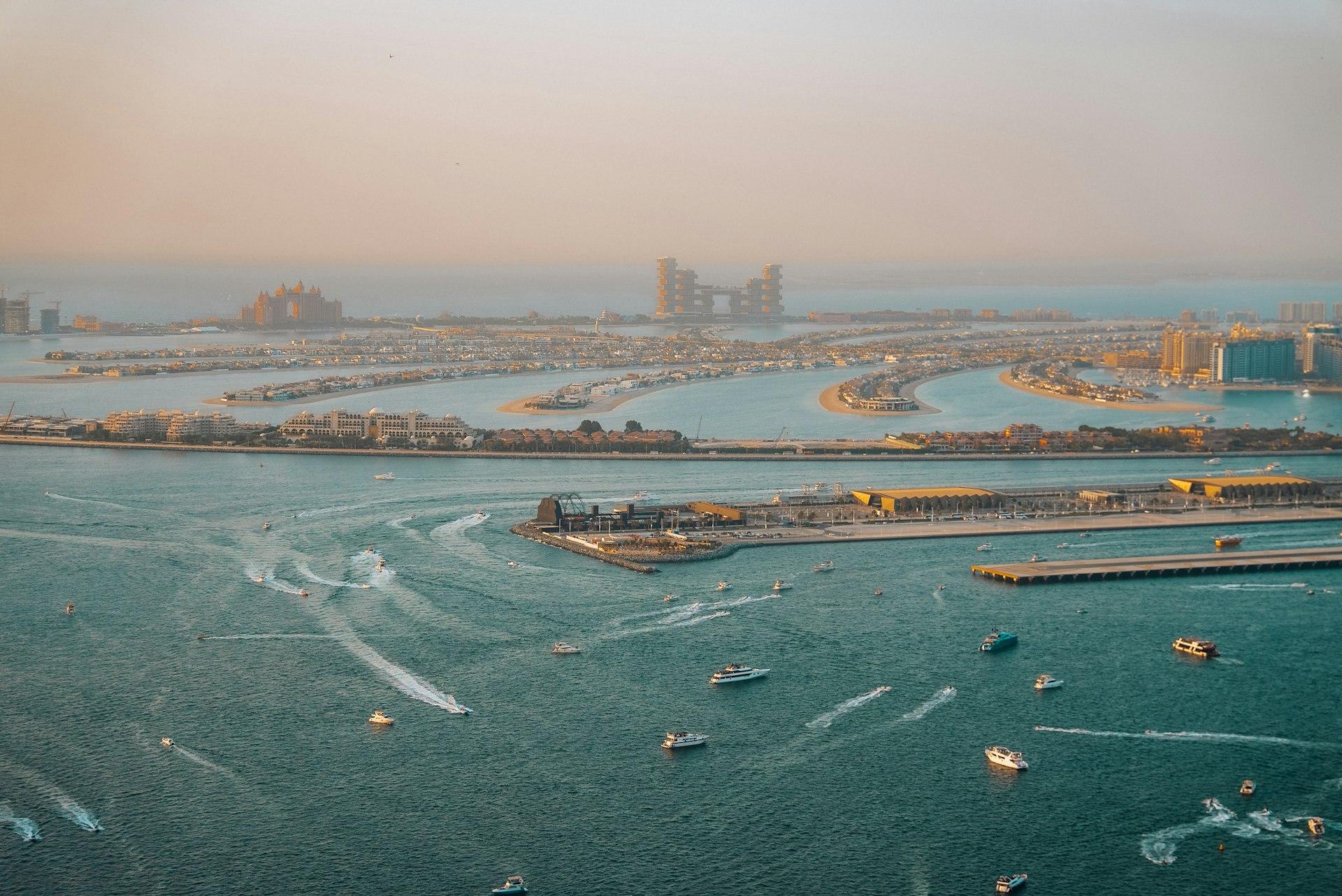 Palm Jumeirah aerial view